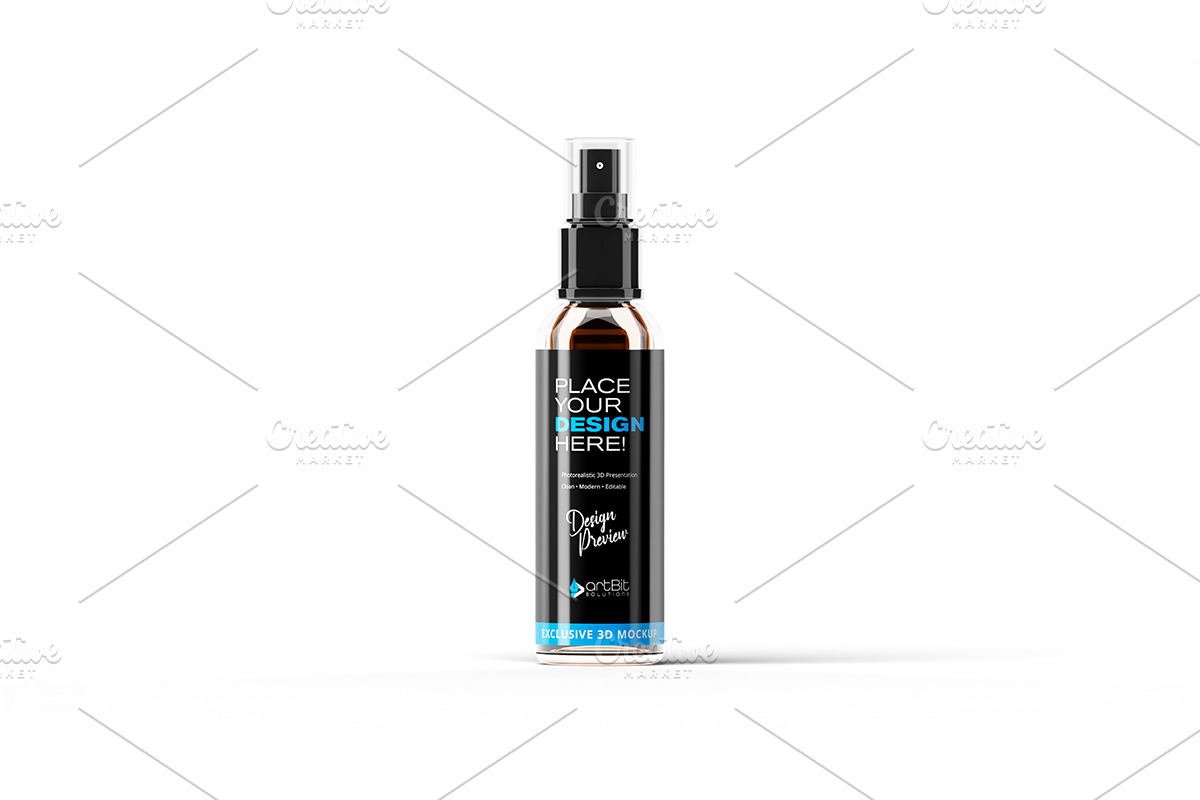 Cosmetic Spray Bottle Mockup Set, a Packaging Mockup by artBit Design Studio (Photo 5 of 6)