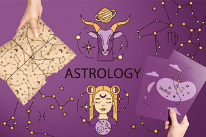 Astrology collection. Zodiac sign