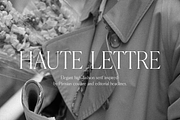 Haute Lettre Serif, a Serif Font by gafaroff studio (Thumbnail 1 of 6)