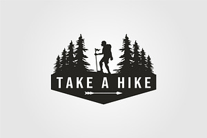 Take A Hike Logo Vector