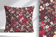 Fall Floral Seamless Pattern, a Pattern Graphic by Sharon Schwalbe (Thumbnail 2 of 4)