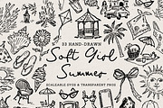 Summer Soft Girl Clipart, Beach, an Object Graphic by The October Creative (Thumbnail 1 of 7)