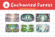 Watercolor Enchanted Forest Backgrou, a Background Graphic by John_Walker (Thumbnail 1 of 3)