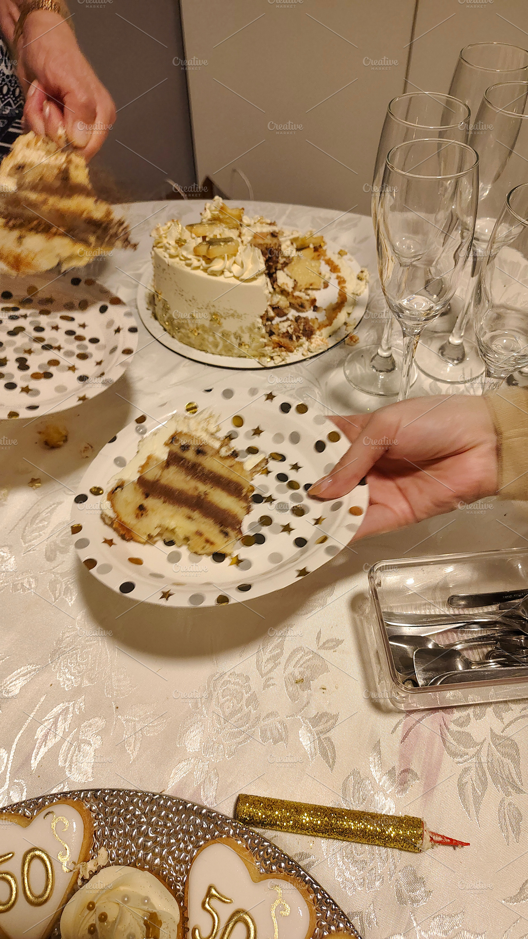Birthday sweet table in high angle view, a Food & Drink Photo by DanFLCreativo