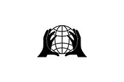 Global Support Hands Logo, a Branding & Logo Template by Luxury Logos (Thumbnail 3 of 4)