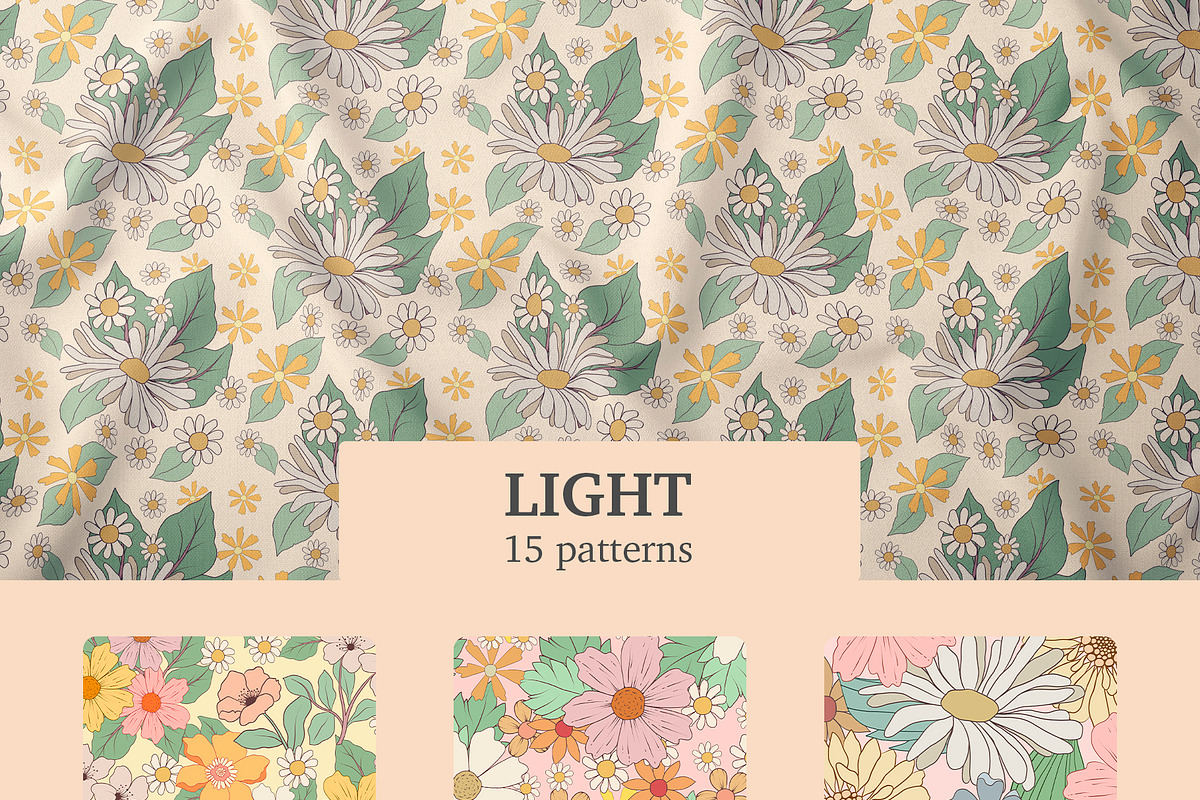 Groovy Summer - patterns collection, a Pattern Graphic by Alina Sh (Photo 5 of 10)