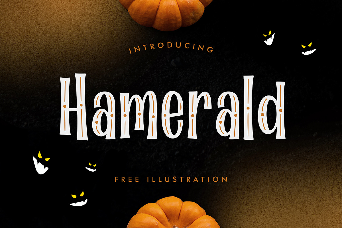 Hamerald - Seasonal Halloween Font, a Font by Typehand Studio (Photo 1 of 9)