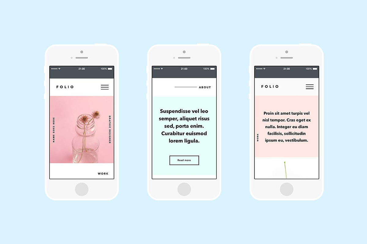 FOLIO | Adobe Muse Website Template, a Websites & App Template by Basic Creations (Photo 6 of 6)
