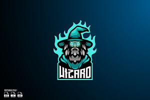 Wizard Esport Mascot Logo Design, a Branding & Logo Template by LOGTURNAL