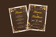 Minos Floral Wedding Invitation, an Invitation Template by iDoodle Studio (Thumbnail 4 of 4)