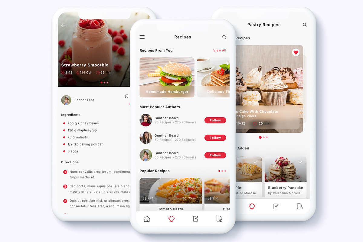 Roka - Recipes and Food Plan App UI, an App Template by Betush (Photo 3 of 6)