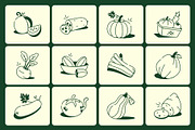 Vegetables Drawing Illustration, an Outline Icon by Vectors Market (Thumbnail 5 of 8)