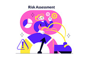 4 Risk Assessment Illustration, a Technology Illustration by denayunebgt (Thumbnail 2 of 4)