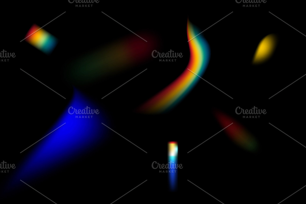 50 Crestal Rainbow Light Overlay Set, a Texture Graphic by MRI STUDIO (Photo 6 of 17)