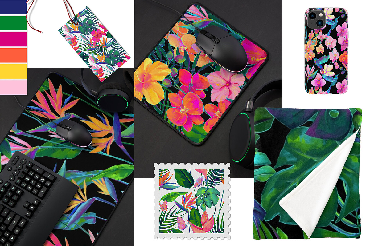 Birds of Paradise graphics/patterns, a Pattern Graphic by Salted Galaxy (Photo 4 of 14)