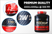5lb Whey Protein Jar Mockup A1-Pro, a Packaging Mockup by Design Warlord (Thumbnail 12 of 16)