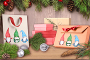 Christmas gnomes PNG watercolor, an Illustration by Where summer is (Thumbnail 4 of 4)
