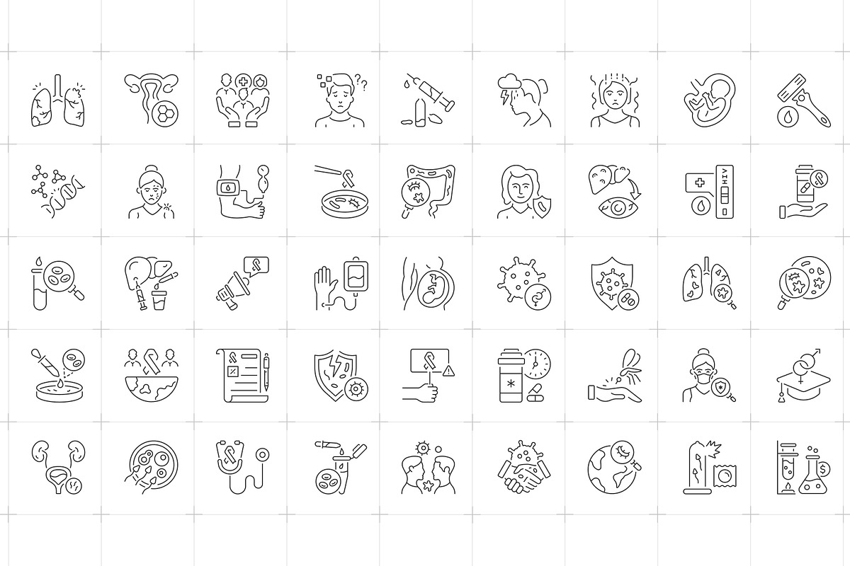 Animated AIDS Awareness Icons, an Outline Icon by Prosymbols (Photo 4 of 6)