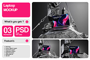 Laptop Mockup, a Device Mockup by Pixie Creative (Thumbnail 1 of 4)