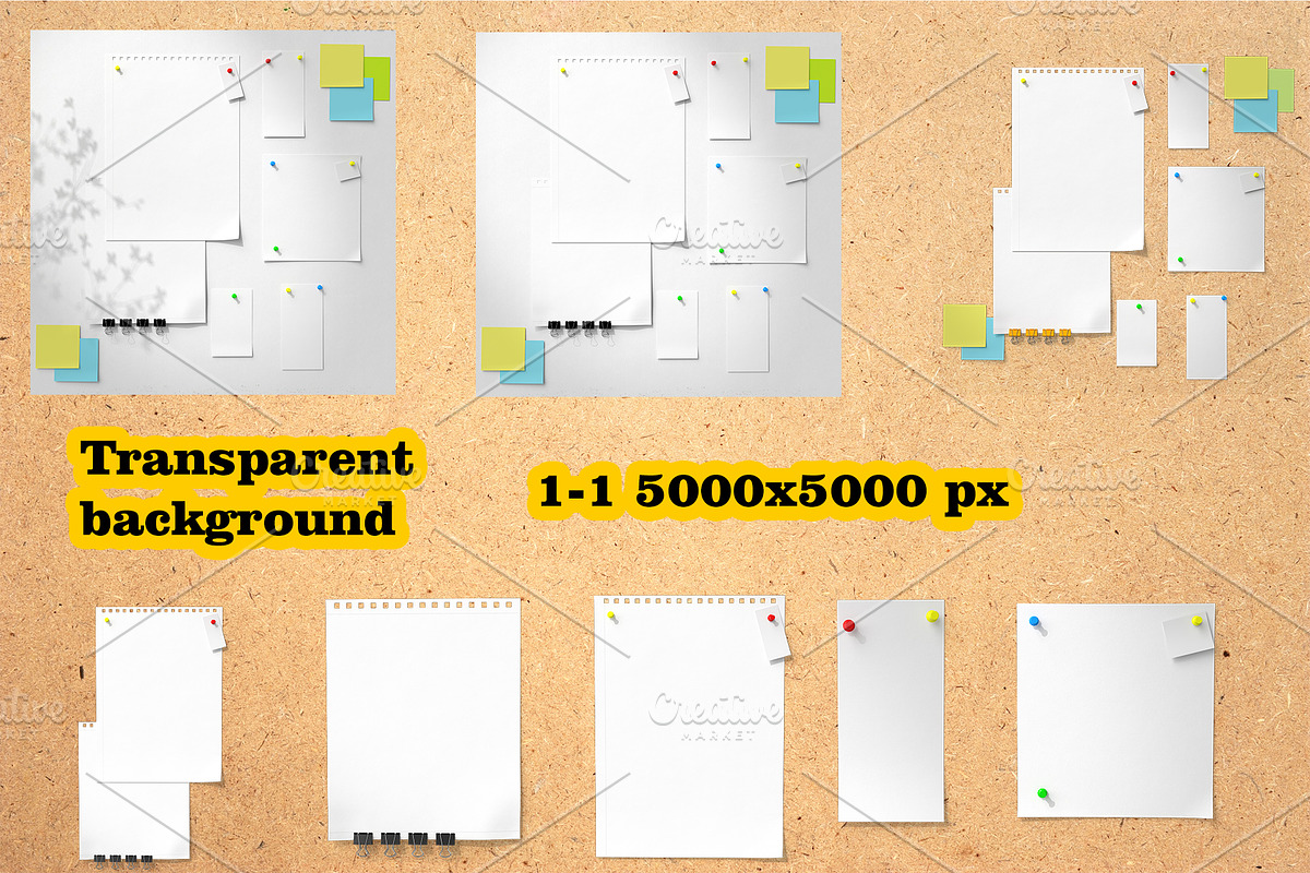 Paper Notes & Sticky Mockup, a Merchandise Mockup by Tempera (Photo 2 of 2)