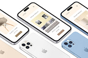 3D iPhone Presentation Mock-Up 18, an iPhone Mockup by Graphicsworld125 (Thumbnail 1 of 7)