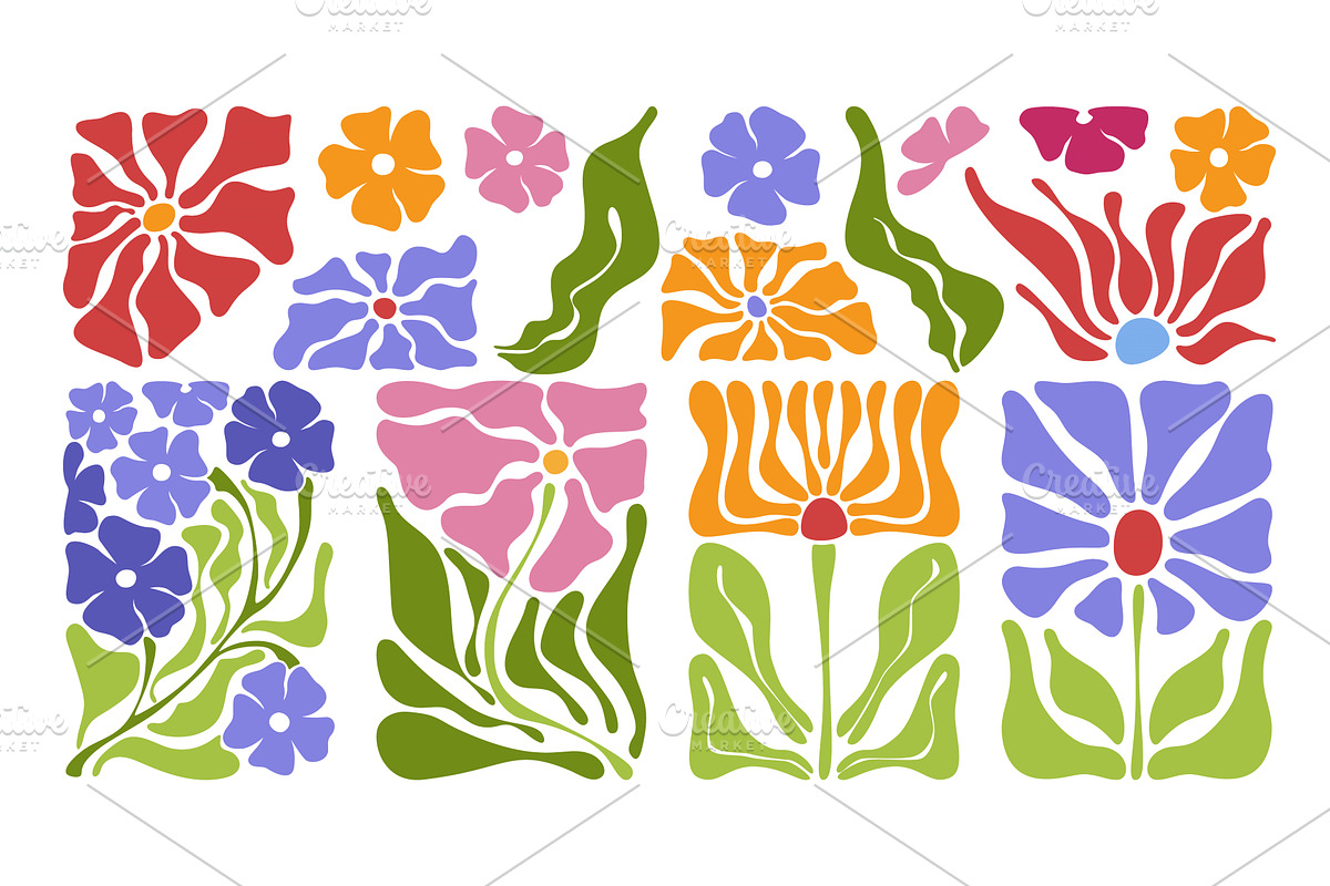 Abstract doodle pattern with Matisse, an Object Illustration by art PVP - market
