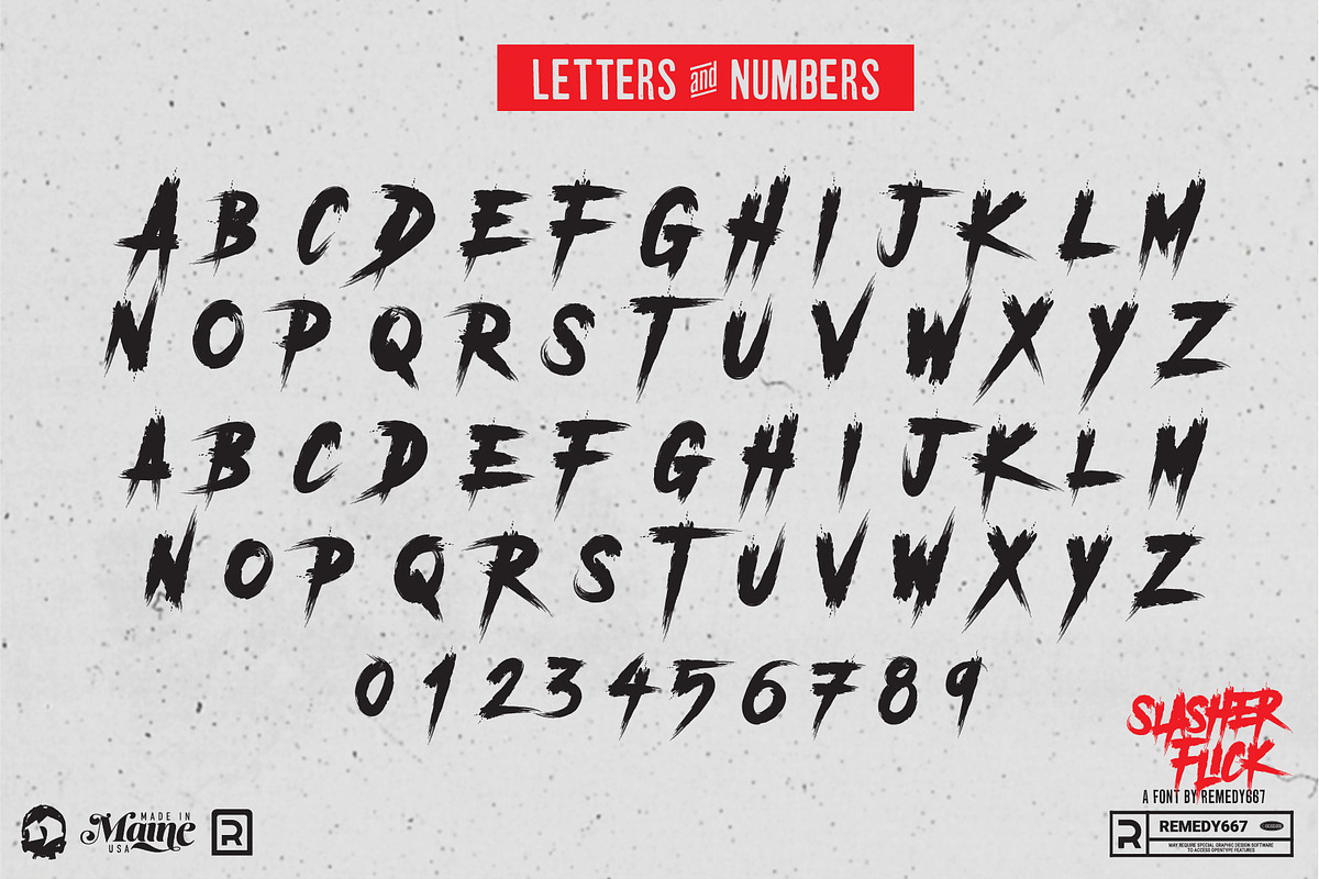 Slasher Flick - Horror Font, a Font by Remedy667 (Photo 2 of 8)