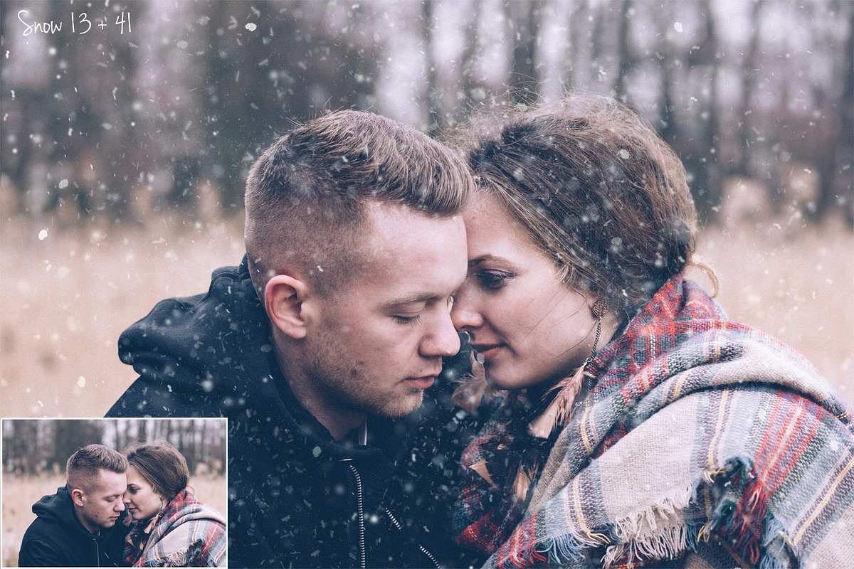 50 Snow Photo Overlays, a Layer Style Add-On by HappyNews (Photo 4 of 8)