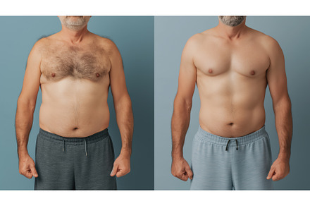 Before-and-after comparison of a man, a Sports & Recreation Photo by Sergey Kotenev
