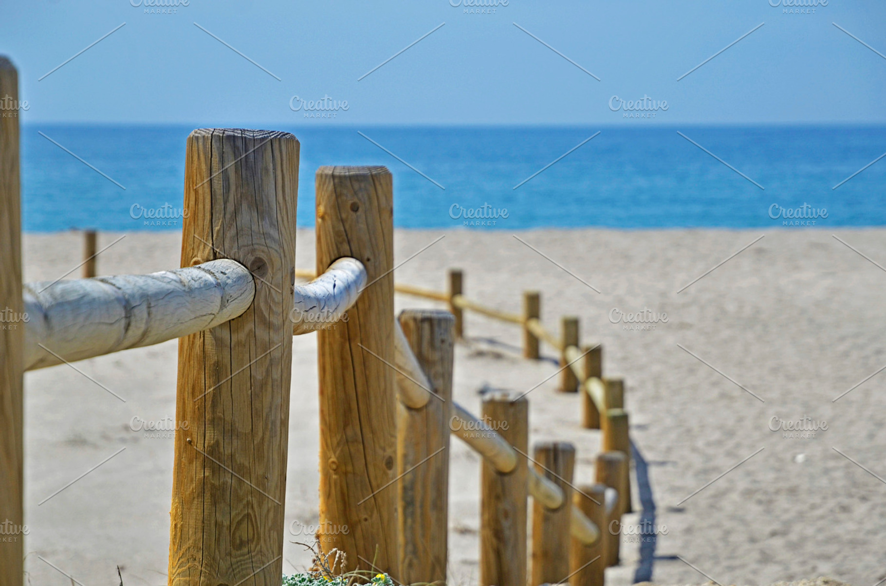 Access to the beach featuring way, coast, and seaside, a Holiday Photo by neftali77