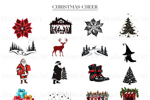 Christmas Clipart Bundle Santa PNG