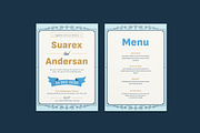 Gently Decotives Wedding Invitation, an Invitation Template by iDoodle Studio (Thumbnail 1 of 4)