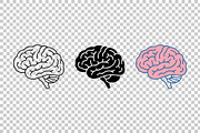 Human Brain Vector Icon Set, an Object Graphic by Artonix (Thumbnail 3 of 3)