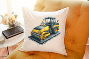 Watercolor Construction Vehicles Cli, an Illustration by Sublimation Artist (Thumbnail 5 of 5)