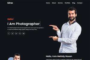 Modern Developer Portfolio Web Theme