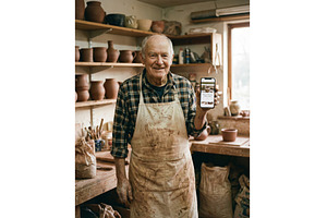 Man Shows Phone in Studio, an Arts & Entertainment Photo by CREATIVEDEF