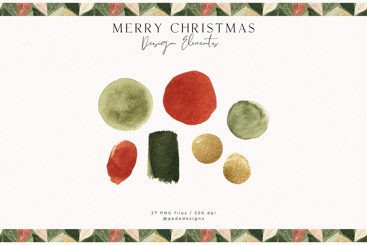 Merry Christmas Collection, a Seasonal Illustration by PeDe Designs (Photo 15 of 31)