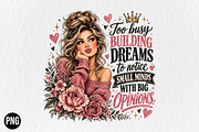 Building Dreams Blonde Messy Bun, a Seasonal Illustration by CraftArtStudio (Thumbnail 1 of 4)