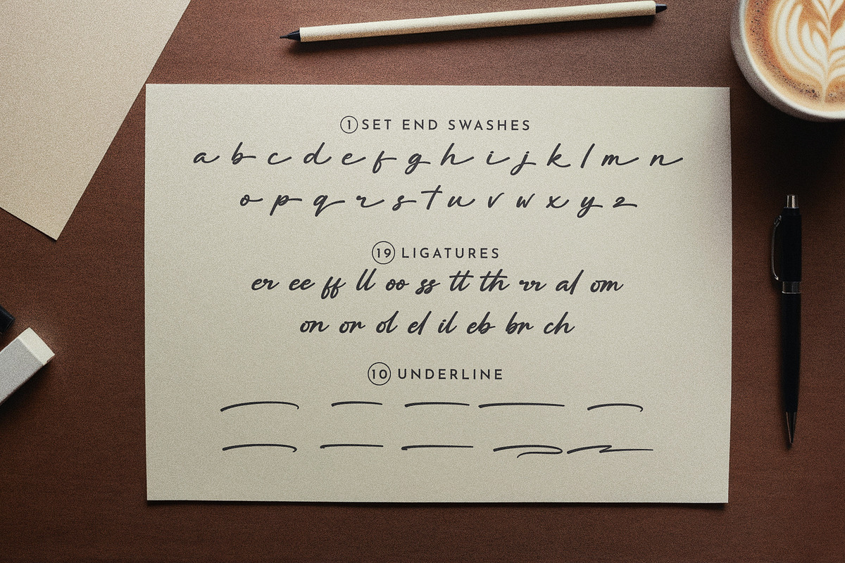 Mallians | Modern Script Font, a Script Font by Ariya Works (Photo 7 of 8)