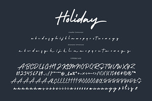 Holiday - Script Handwritten Font