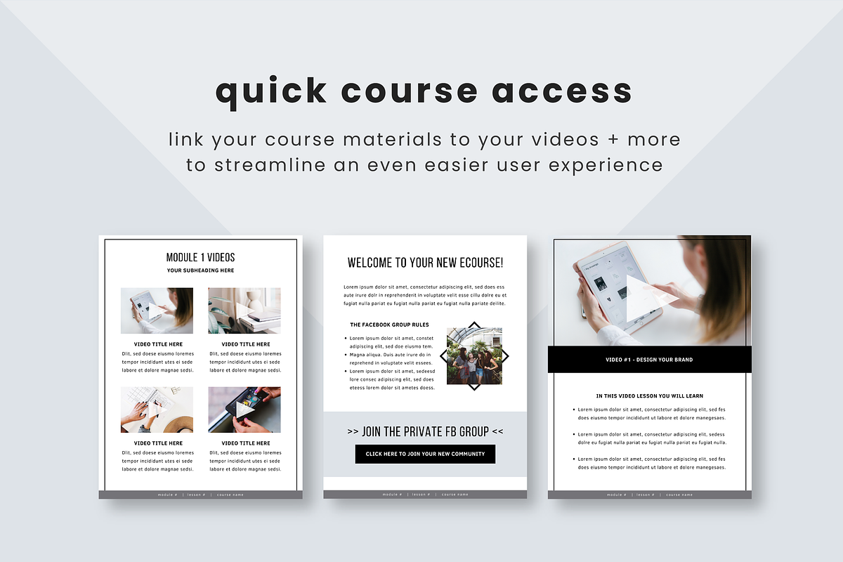 eCourse Resource Bundle, a Design Template by Studio Soluna (Photo 14 of 31)