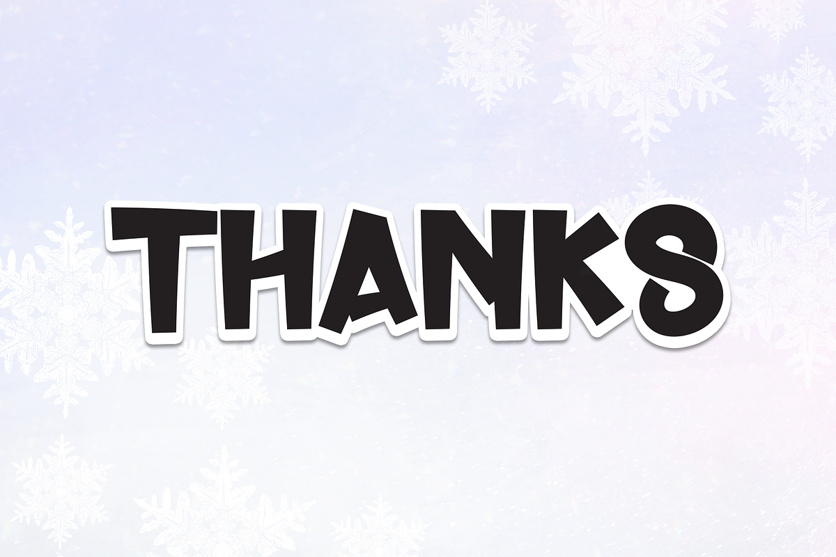 Holiday Snowflakes | Script Font, a Script Font by Scratchones (Photo 8 of 8)