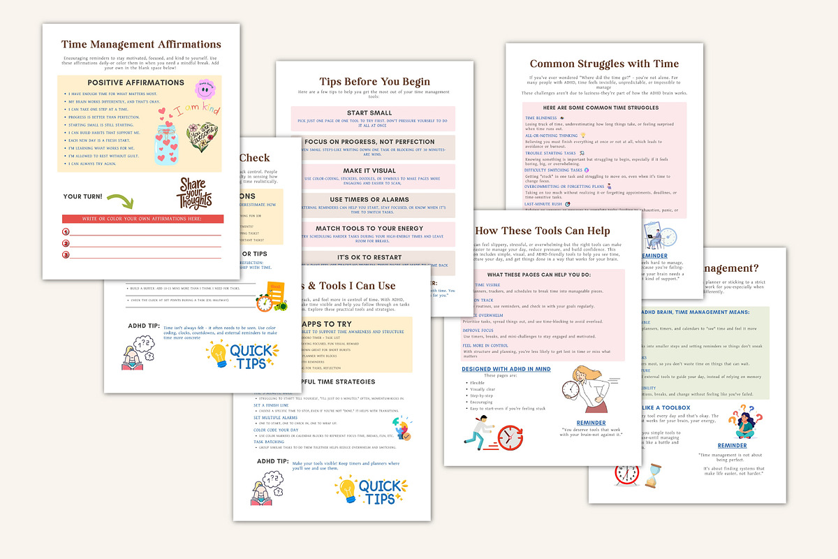 ADHD Time Management Worksheets