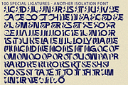 Another Isolation - Futuristic Font, a Sans Serif Font by 177Studio (Thumbnail 8 of 8)