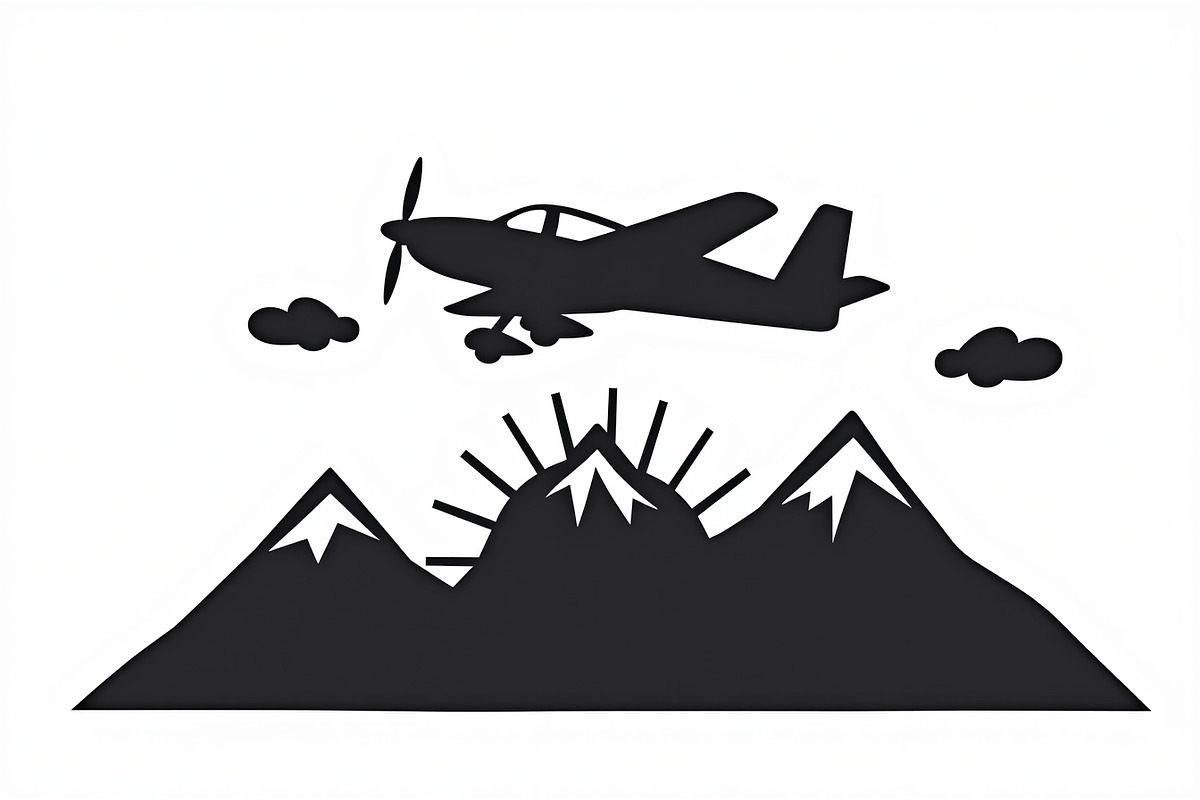 Adventure Plane & Mountain Set, an Illustration by BIPLOB EXPERT (Photo 8 of 9)