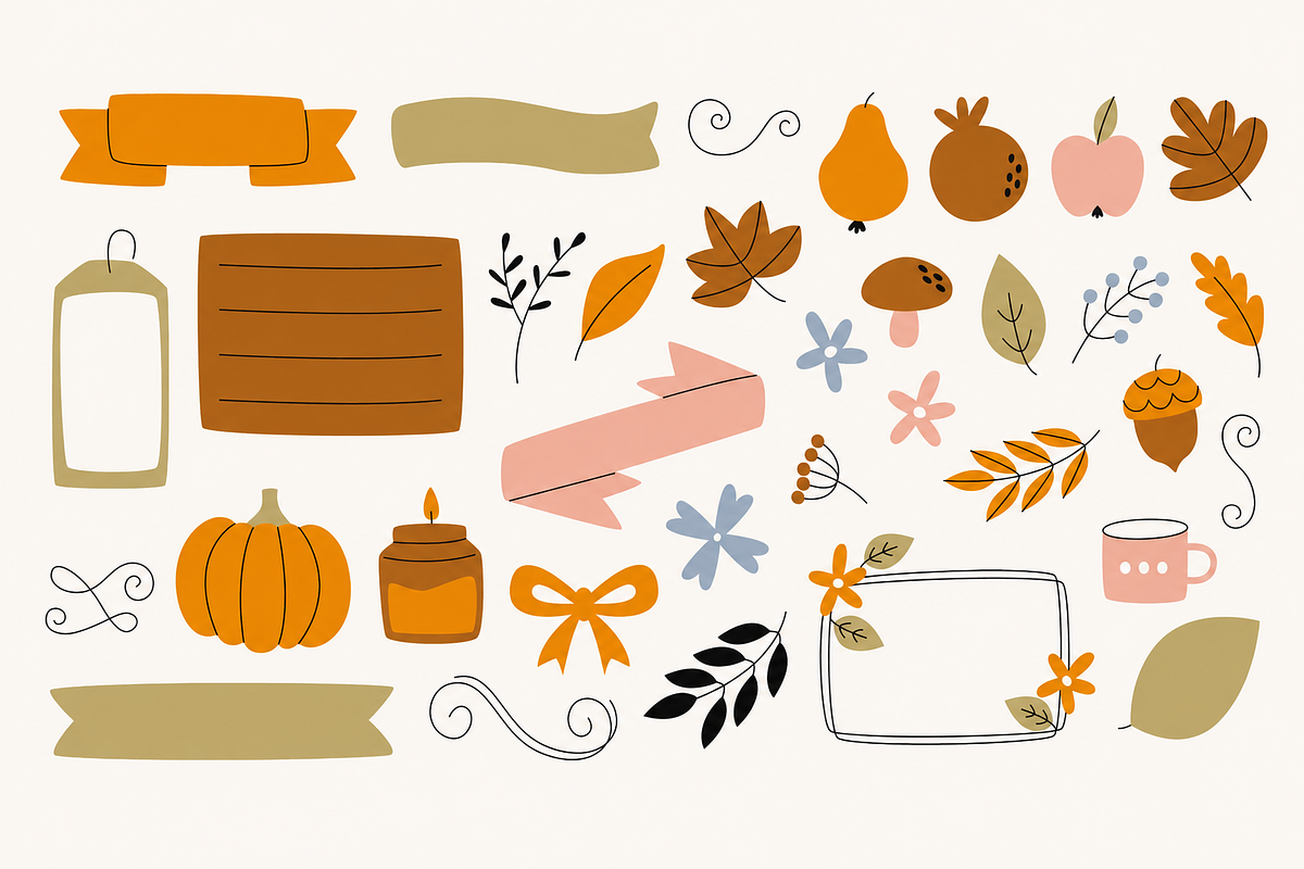 Whimsical Autumn Collection, a Seasonal Illustration by Anna Studio (Photo 10 of 12)