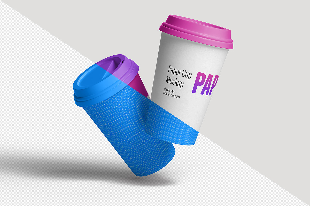 Paper Cup Mockup - 12 Views, a Cups & Container Mockup by Illusiongraphic (Photo 18 of 29)