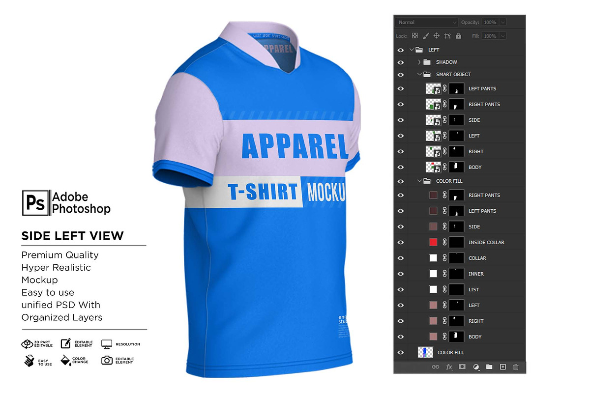 T-Shirt Jersey Short Mockup, a Shirt Mockup by Nanggroe Scripting (Photo 9 of 9)