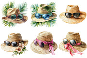 Summer Elegant Hat Clipart Bundle, an Illustration by Pixels.Craft (Thumbnail 6 of 8)