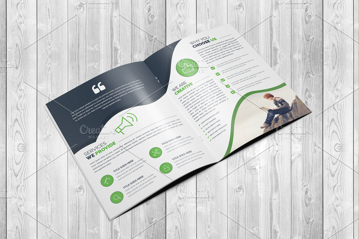 Corporate Bi-Fold Brochure Template, a Brochure Template by Alice_s (Photo 2 of 8)